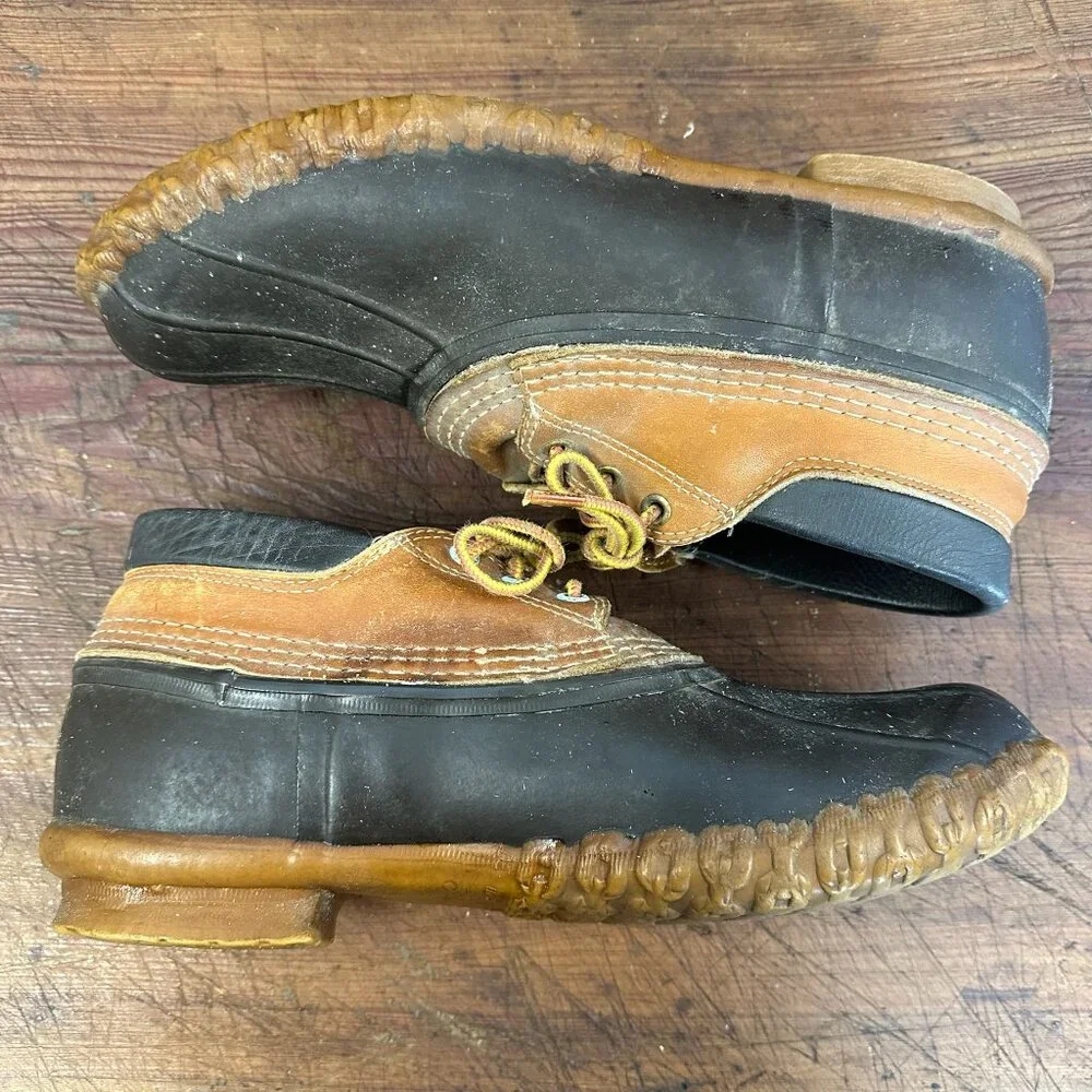 Vintage LL Bean Men's Bean Boots Rubber Mocs 10